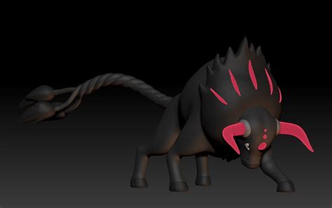 Pokemon Paldean Tauros Blaze Breed 3d Model 3d Printable Cgtrader