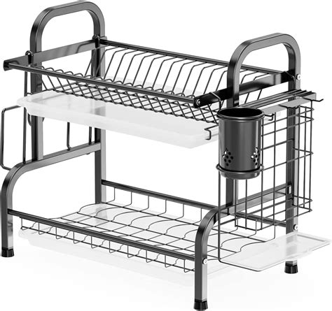 Buy Ispecle Dish Drying Rack 304 Stainless Steel 2 Tier Dish Rack With