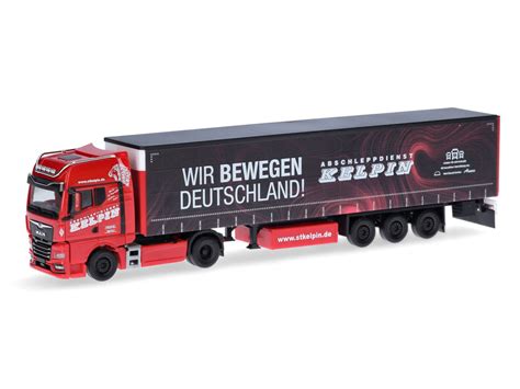 Herpa H Lkw Man Tgx Gx Gardinenplanen Sattelzug Kelpin Wir