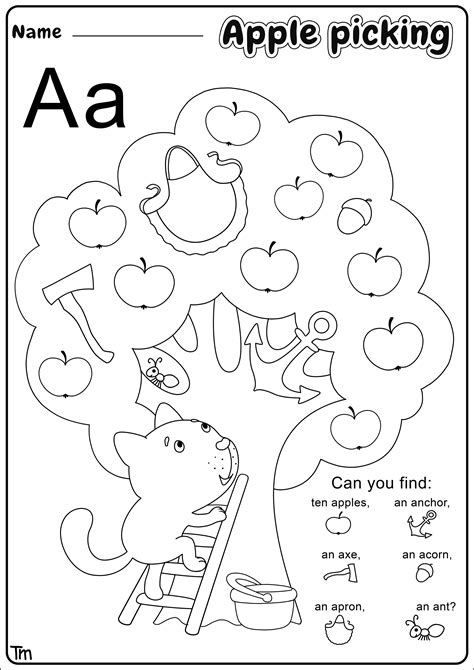 Free Printable Apple Worksheets You Will Need A Pdf Reader To View