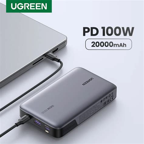 UGREEN Bater A Externa De Carga R Pida Para Ordenador De 100W PowerBank