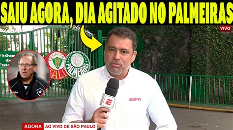 SAIU AGORA DIA AGITADO NO PALMEIRAS A CASA CAIU PARA TEXTOR NOTICIAS