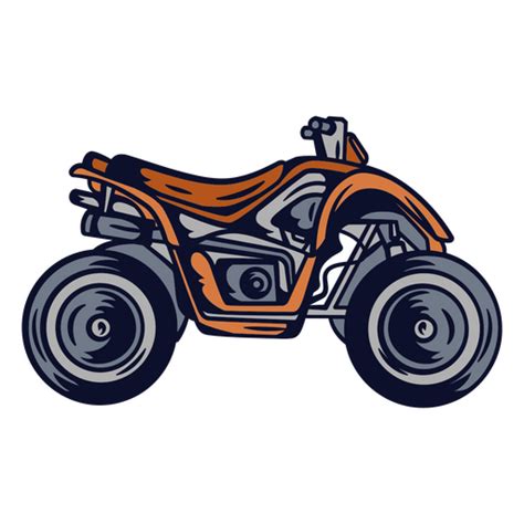 Dise O Png Y Svg De Atv Naranja Y Negro Para Camisetas