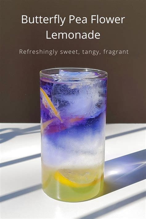 Butterfly Pea Flower Lemonade Tea Homemade Drinks Refreshing Drinks