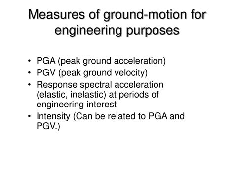 Ppt Strong Ground Motion Engineering Seismology Powerpoint