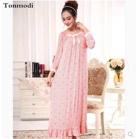 Buy New Long Nightgown Women Cotton Long Nightgowns