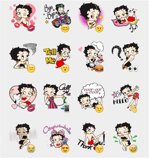 Sexy Betty Boop Line Stickers Line Store Artofit