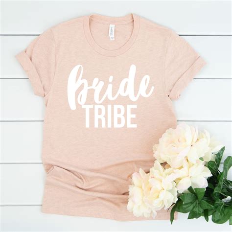 Bride Tribe Custom Wedding Shirt Bridal Party Tees Etsy Custom