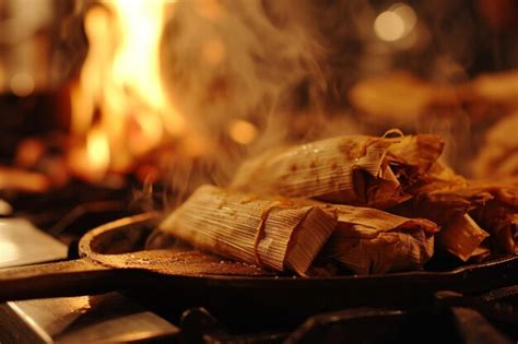 Premium Ai Image Homemade Tamales Cooking Process