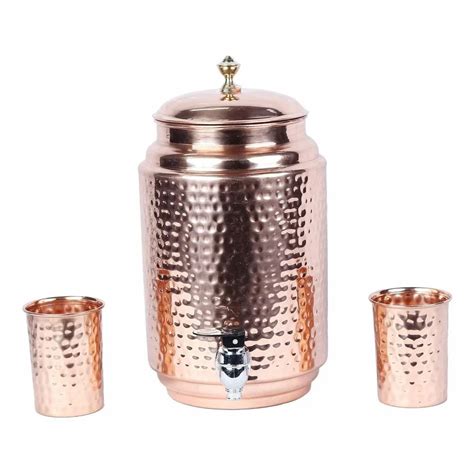 Capacity 5 Litre Hammered Copper Water Dispenser At Rs 6545piece In Moradabad