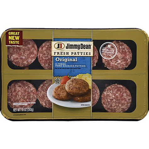 Jimmy Dean® Fresh Patties Original Pork Sausage Patties 10 Oz Tray Sausages Phelps Market