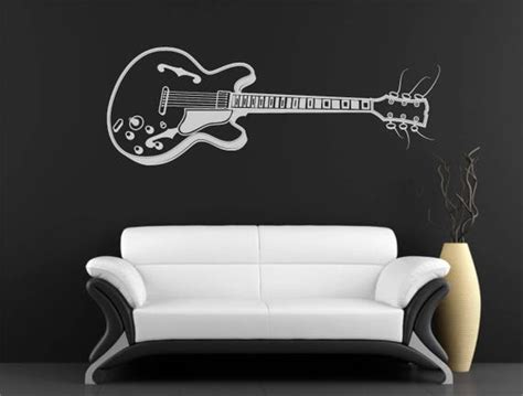 Guitar Wall Art Wall Decal Electric Guitar Vinyl Decor Nursery | Etsy