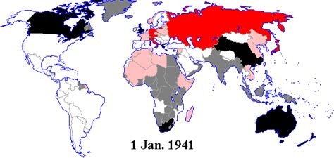 Map - Alliances of World War II