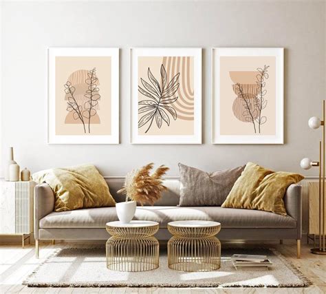 Boho Art Set Of Prints Boho Wall Art Abstract Gallery Wall Etsy