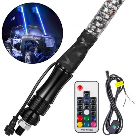 Led Whip Lights Lighted Whips For Utv Spiral Rgb Color Led Lighted Whip