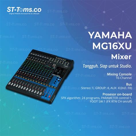 Promo Yamaha MG16XU MG16 XU MG 16XU Audio Mixer Console 16 Channels