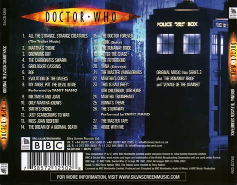 Soundtrack Covers Doctor Who Series Murray Gold