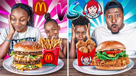 Mcdonalds Vs Wendys Food Challenge Youtube