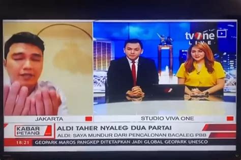 Viral Aksi Kocak Aldi Taher Ketika Ditanya Soal Nyaleg Beri Jawaban