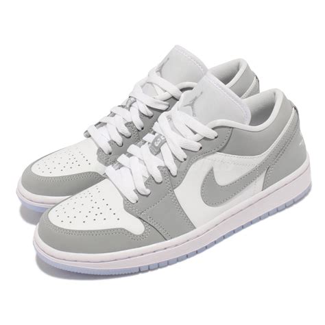 Nike Wmns Air Jordan 1 Low White Wolf Grey Women Casual Lifestyle