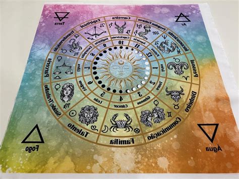 Toalha Tarot Mandala Astrológica Mercado Livre