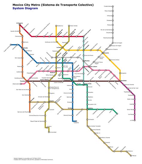 Mexico City Metro – Metro maps + Lines, Routes, Schedules