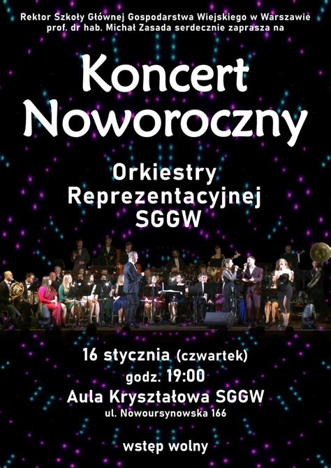 Koncert Noworoczny 2025 Orkiestry Reprezentacyjnej SGGW Orkiestra