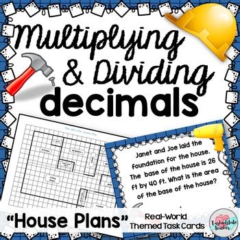 Multiply Divide Decimals Task Cards Activities Or Math Centers Tpt