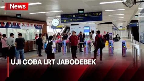 Uji Coba LRT Jabodebek Dimulai Hari Ini Begini Komentar Masyarakat