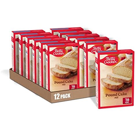 Betty Crocker Pound Cake Mix 16 Oz Pack Of 12