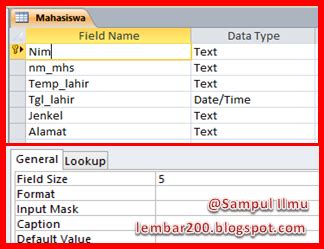 Cara Membuat Tabel Di Microsoft Access HALLO Selamat Membaca
