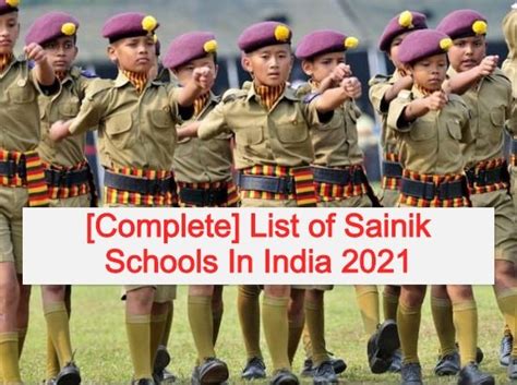 [Complete] List of Sainik Schools In India 2021 - Kranthi Keen: Sainik ...