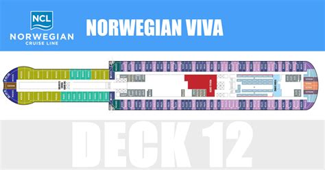 Norwegian Viva Deck 12 - Activities & Deck Plan Layout