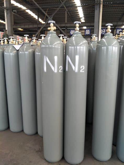 40L 6m3 150bar Working Pressure Nitrogen Gas Cylinder With Cga580