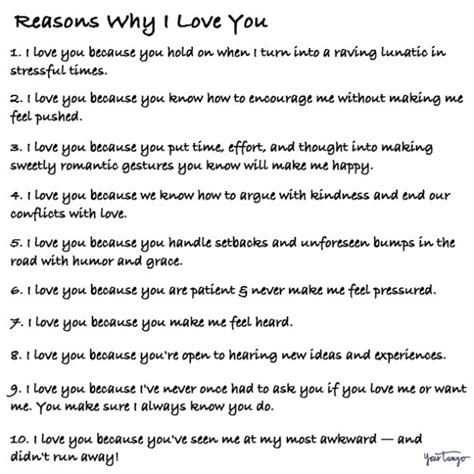 100 Reasons Why I Love You A Comprehensive List Reasons Why I Love