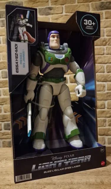 DISNEY PIXAR BUZZ L eclair Figurine Buzz Épée Laser 30 Cm EUR 35 00