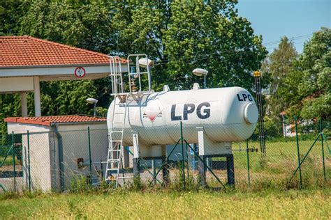 Gas Filling Station On A Motorway In Slovakia Editorial Stock Photo