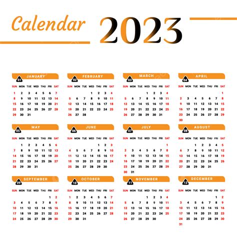 2023 Yellow And Black Calendar With Geometric Shape Calendar 2023 Calendar 2023 Png And