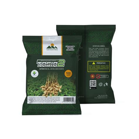 Benih Kacang Tanah 500 Gram Bersertifikat Berlabel Varietas Tasia 2