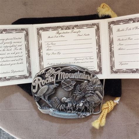 Commemorative Rocky Mountain Siskiyou Vintage Collectable Belt