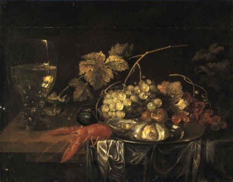 Still Life Of Fruit And Lobster On Table With Roemer By Jan Davidsz De Heem On Artnet