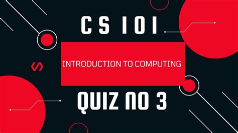 CS 101 Quiz No 3 With Solution Live YouTube