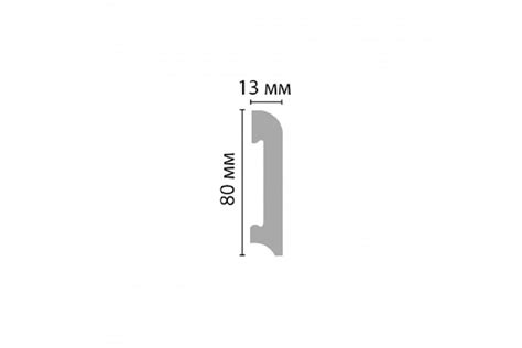 Напольный плинтус Stenopol 80х13х2000 мм C7037 выгодная цена отзывы