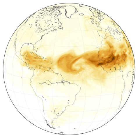 Sahara Dust Map Current 2024 - Kai Malynda