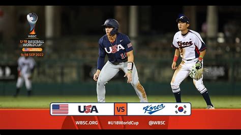 Highlights 🇺🇸 Usa Vs Korea 🇰🇷 Wbsc U 18 Baseball World Cup Opening