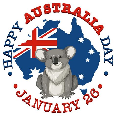 Feliz dia da austrália banner design Vetor Grátis