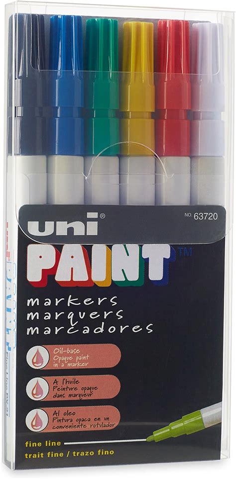 Amazon Uni POSCA PC 3M Water Based Paint Markers Reversible Fine