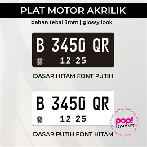 Jual Plat Nomor Motor Akrilik Mm Glossy Hologram Shopee Indonesia