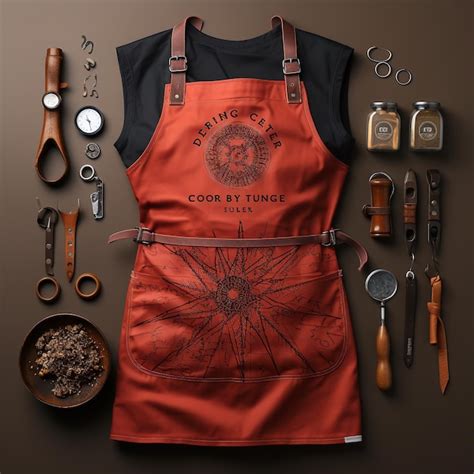 Premium Ai Image A Mesmerizing Chef Apron Design