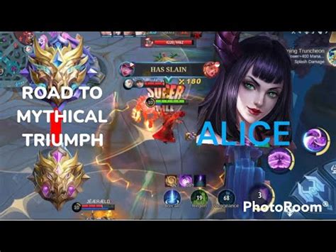 S Alice Road To Mythical Triumph Using Aggressive Burst Strat Mlbb